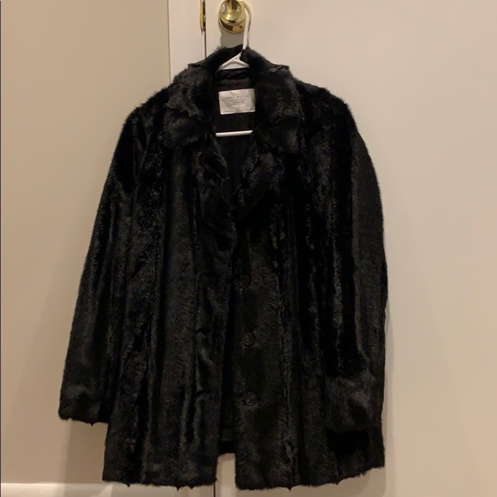 Zara Faux Fur Coat